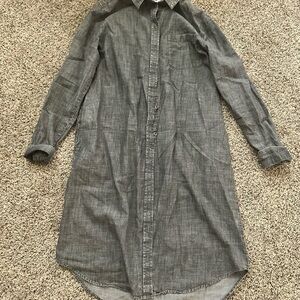 Sonoma Gray Maxi Dress Size Medium